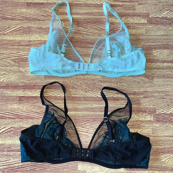 Soma Breathtaking Unlined Plunge Lace Underwire Bra SET - 34D NWOT - Picture 4 of 11